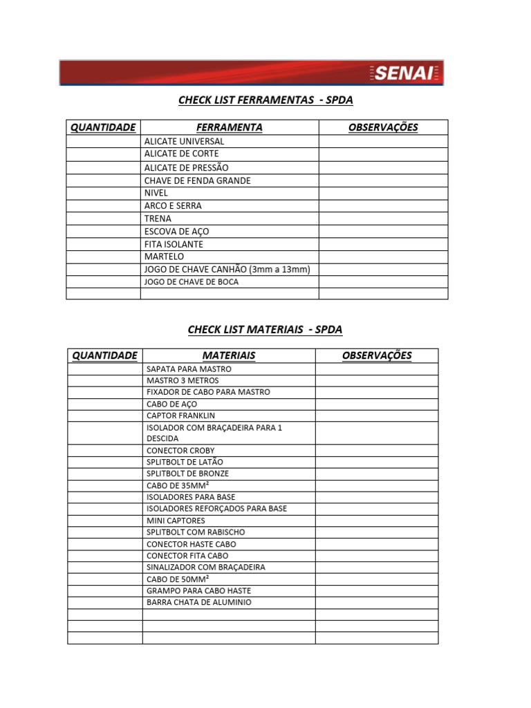 Check List Spda - Anexo 3 - f02 | PDF