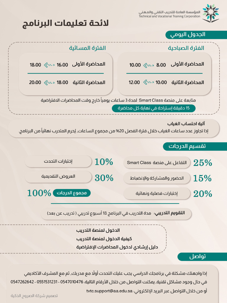 Student Program Guidelines-V1-TVTC 2026 | PDF