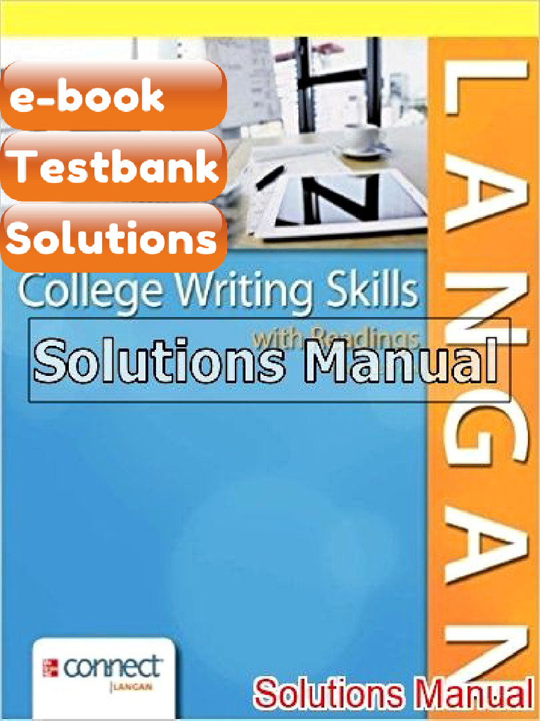 College Writing Skills With Readings 9th Edition Langan Ebook Testbank ...