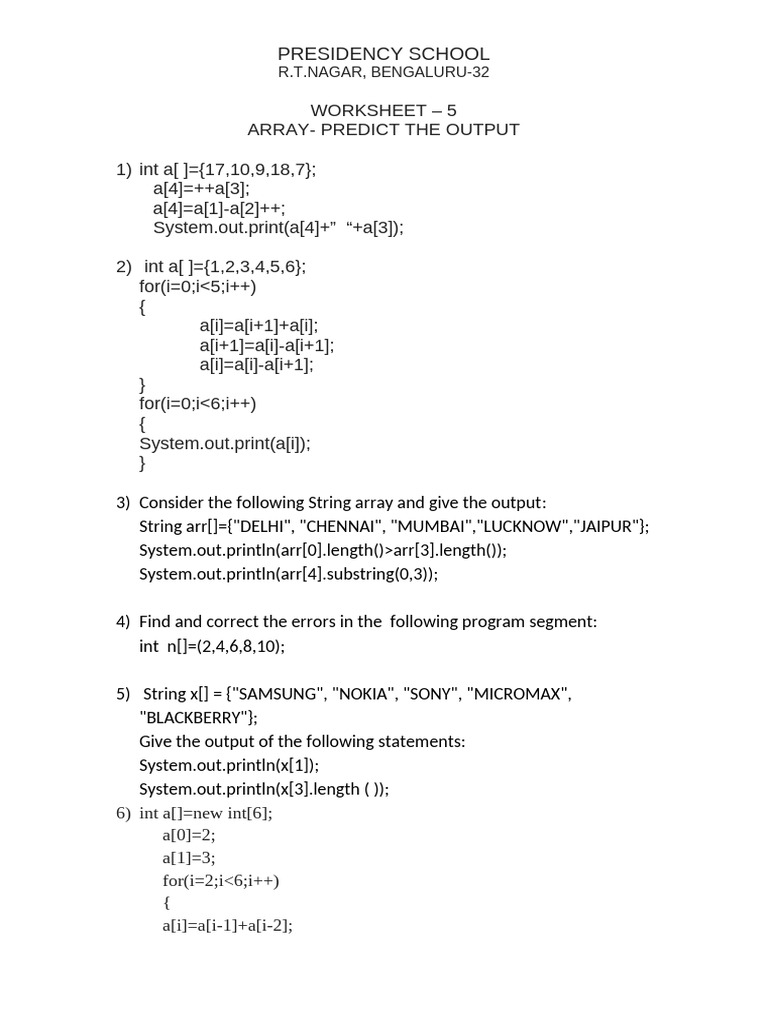 2. GRADE10 Array | PDF