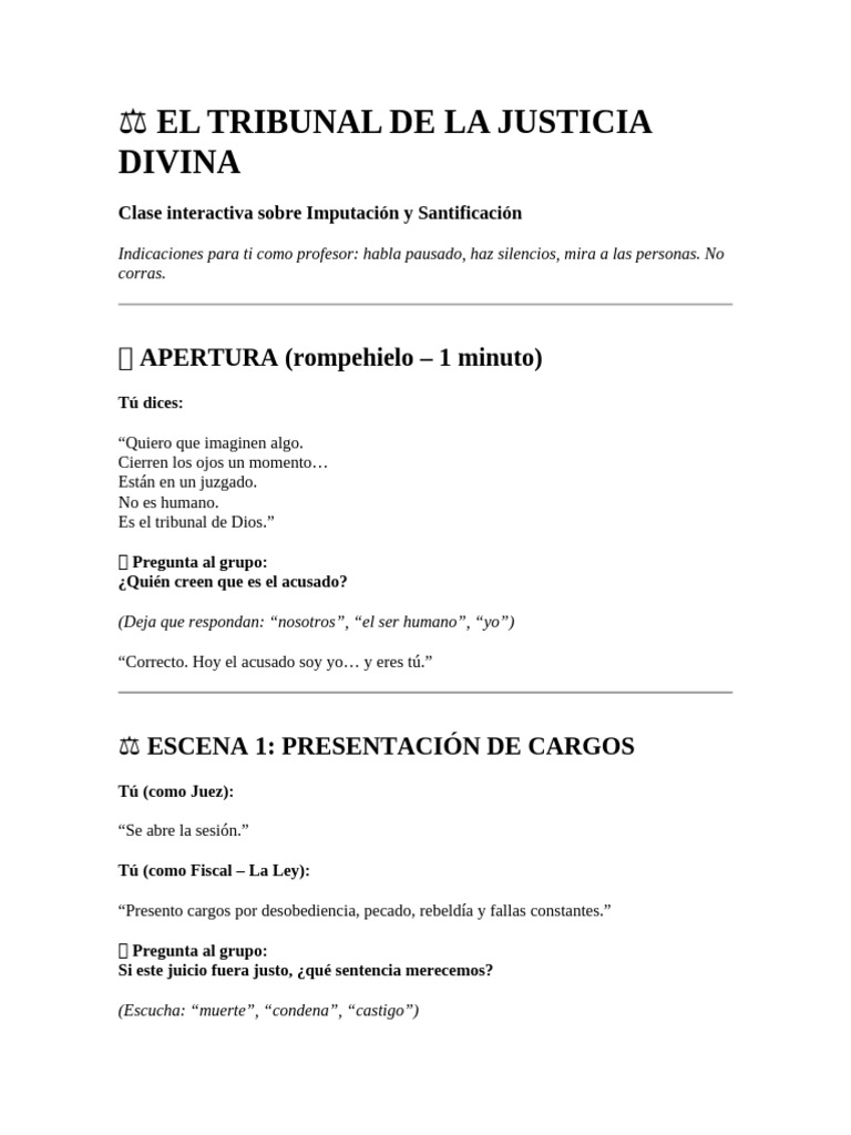 El Tribunal de La Justicia Divina | PDF | Cristo (título) | Santo