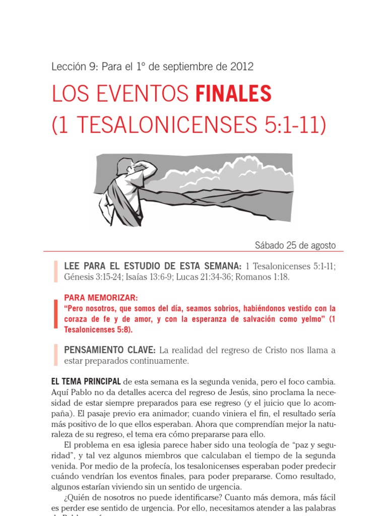 Los Eventos 1 Tesalonicenses 51 11 Finales
