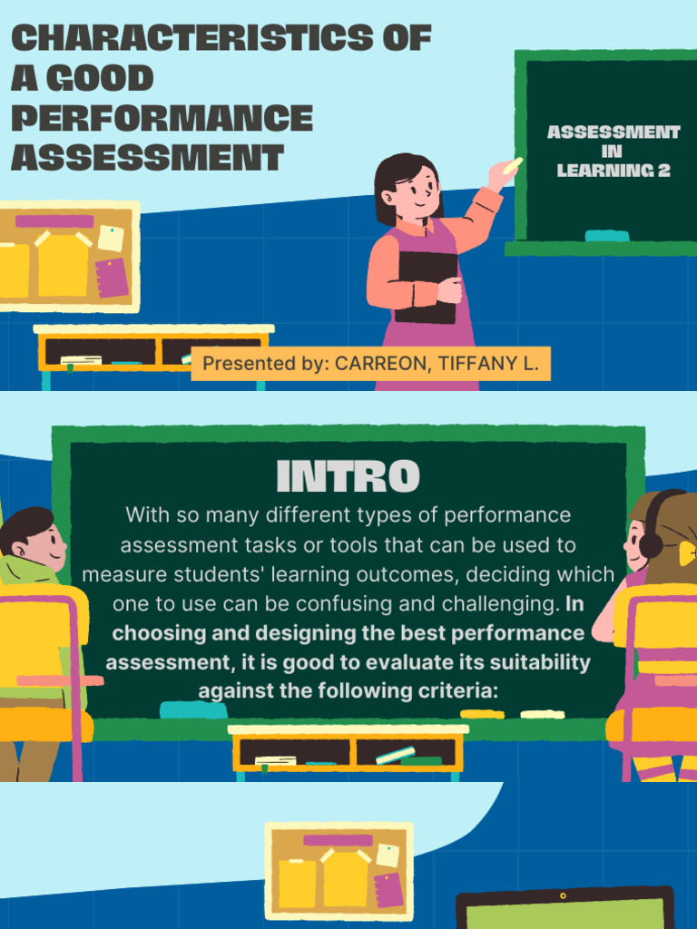 Characteristics of A Good Performance Assessment - 20260126 - 125418 ...