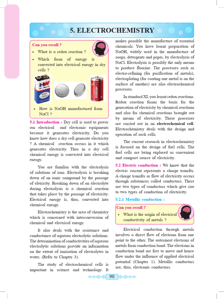 Electro Chem h Sc | PDF | Electrochemistry | Anode