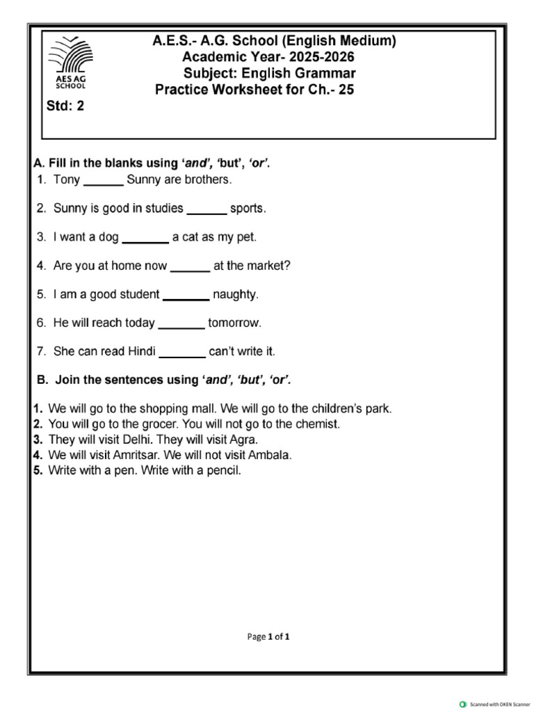 Practice Worksheet L-25 | PDF