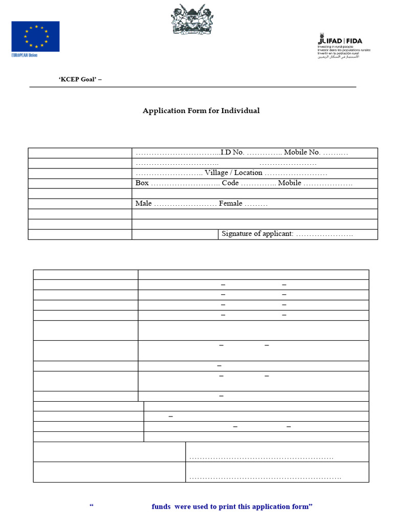 Cat 2 Apllication Form | PDF | Agriculture | Food Industry