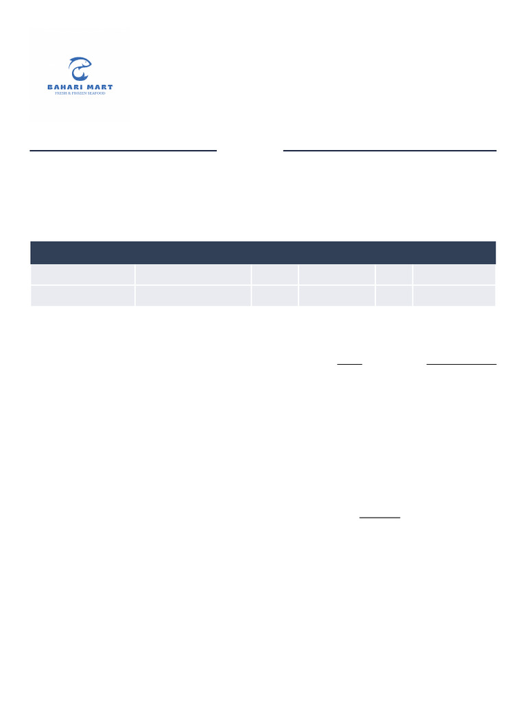 Invoice Sushi Wa | PDF