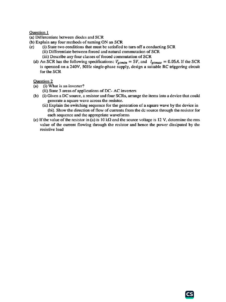 Ele 409 Assignment | PDF