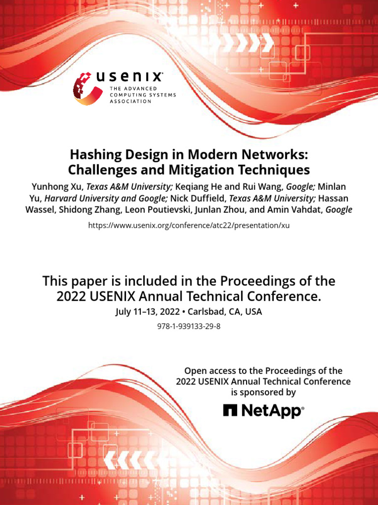 Hashing Design | PDF | Internet Protocols | Routing