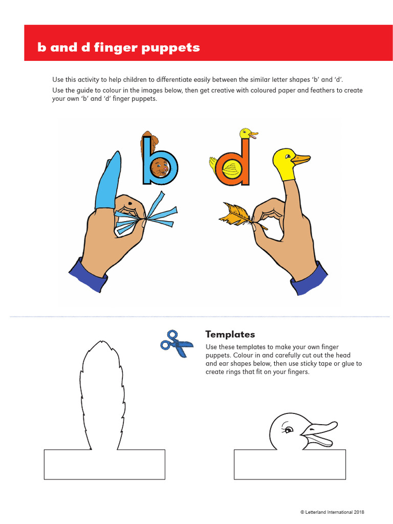 FIP L1 B and D Finger Puppets | PDF