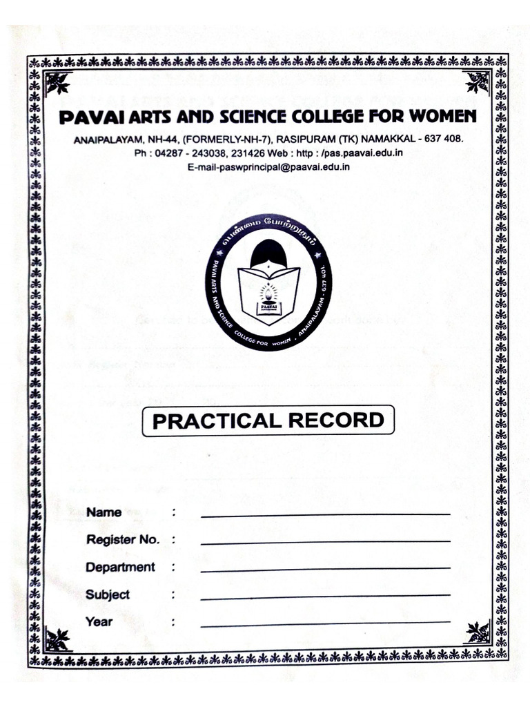 Front Page Record | PDF