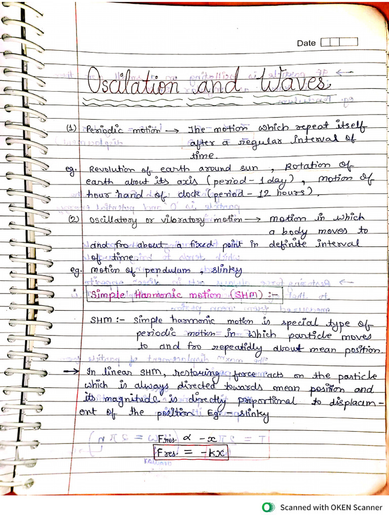 Oscillations and Waves | PDF