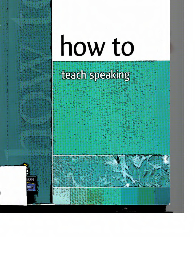 How To Teach Speaking | PDF