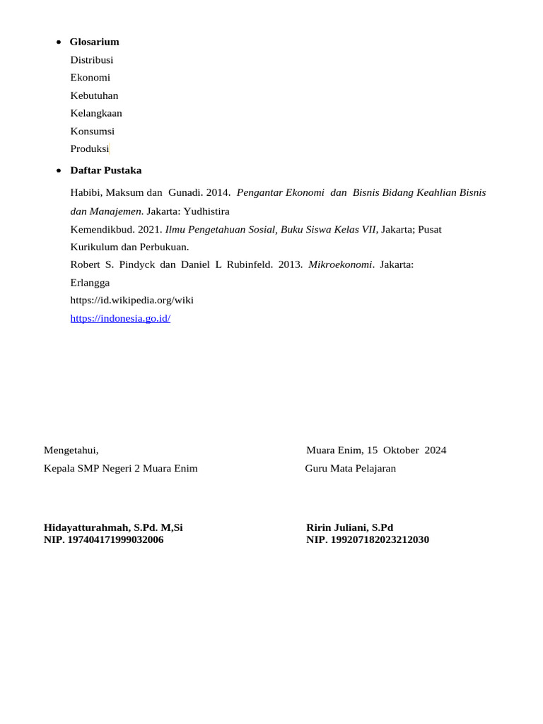 Modul Ajar Ririn TTD Kepsek | PDF