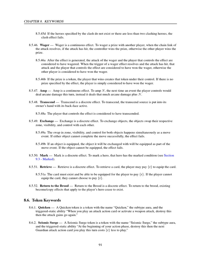 FaB Comprehensive Rules v2 10 1-20 | PDF