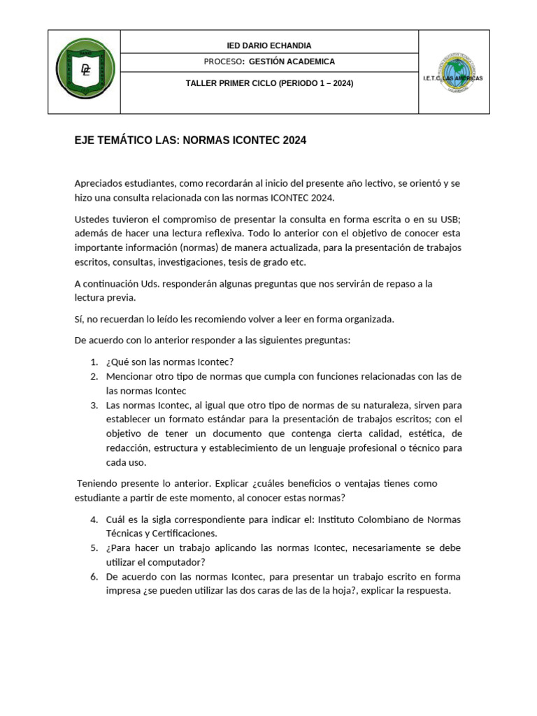 -NORMAS-ICONTEC-2024 (1) | PDF | Informática