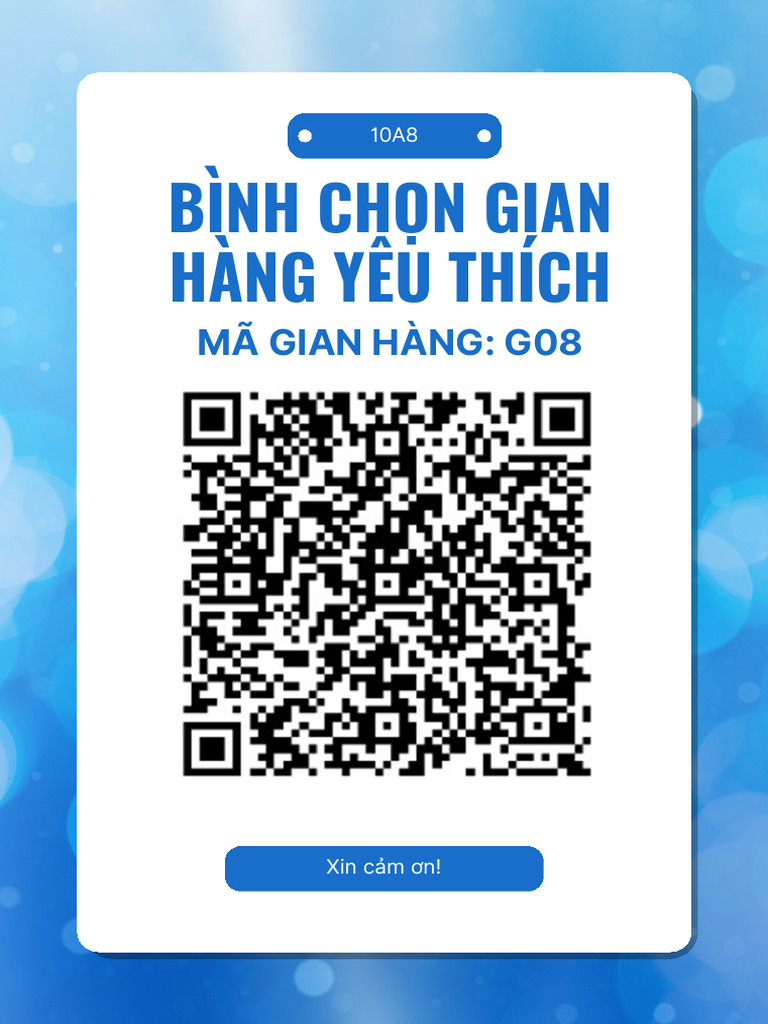 Blue and White Modern QR Code Placement Flyer | PDF