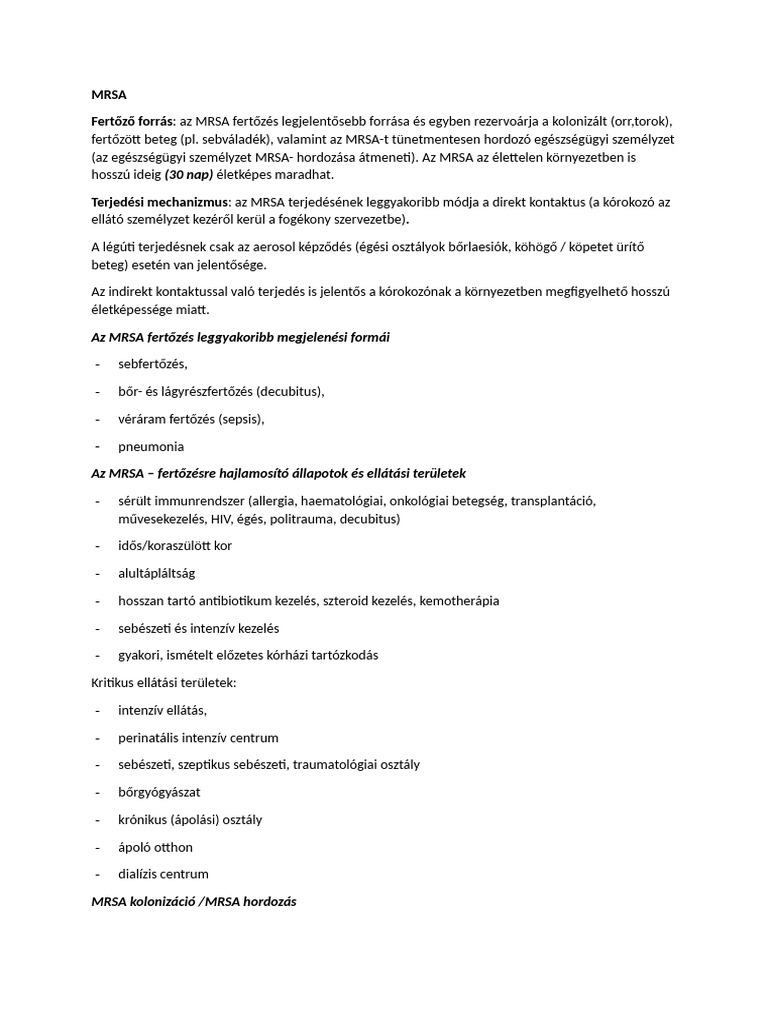 Mrsa Fa | PDF
