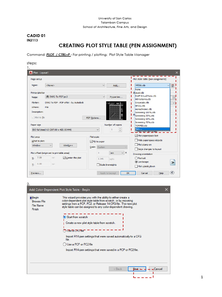 04 In2113 Creating Plot Style Table | PDF