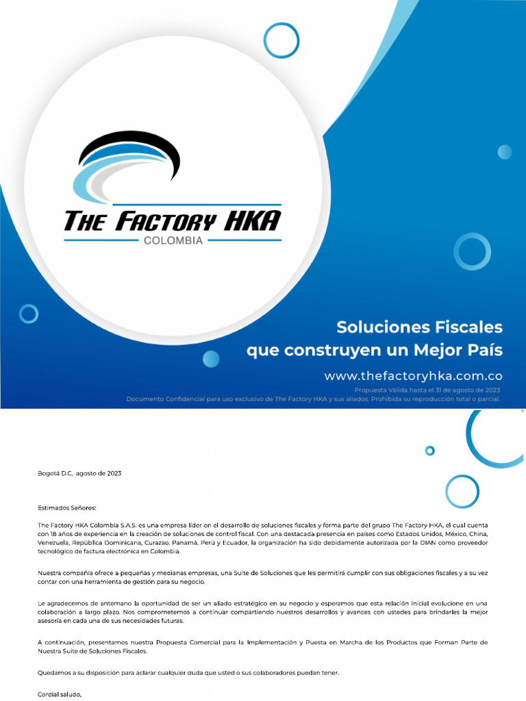 Propuesta Casa de Software - Vigencia Al 31 de Agosto 2023 | PDF ...