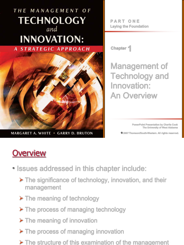 Management of Technology and Innovation: An Overview: Part One | PDF ...