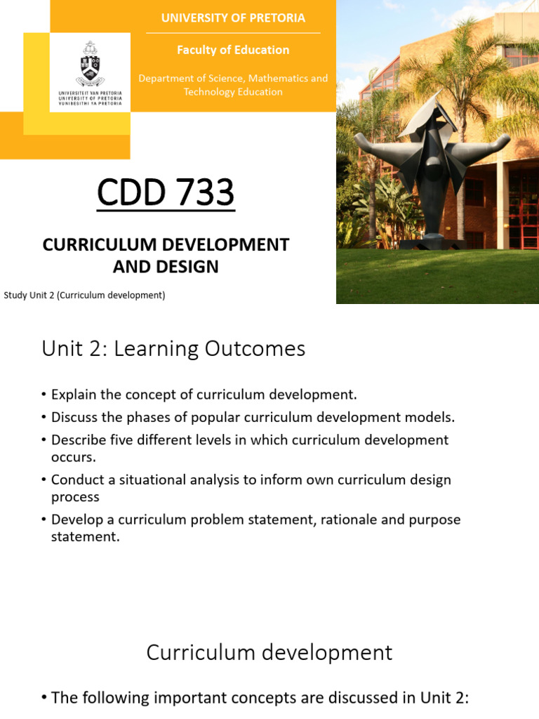 CDD Unit 2 (1) | PDF | Curriculum | Teachers