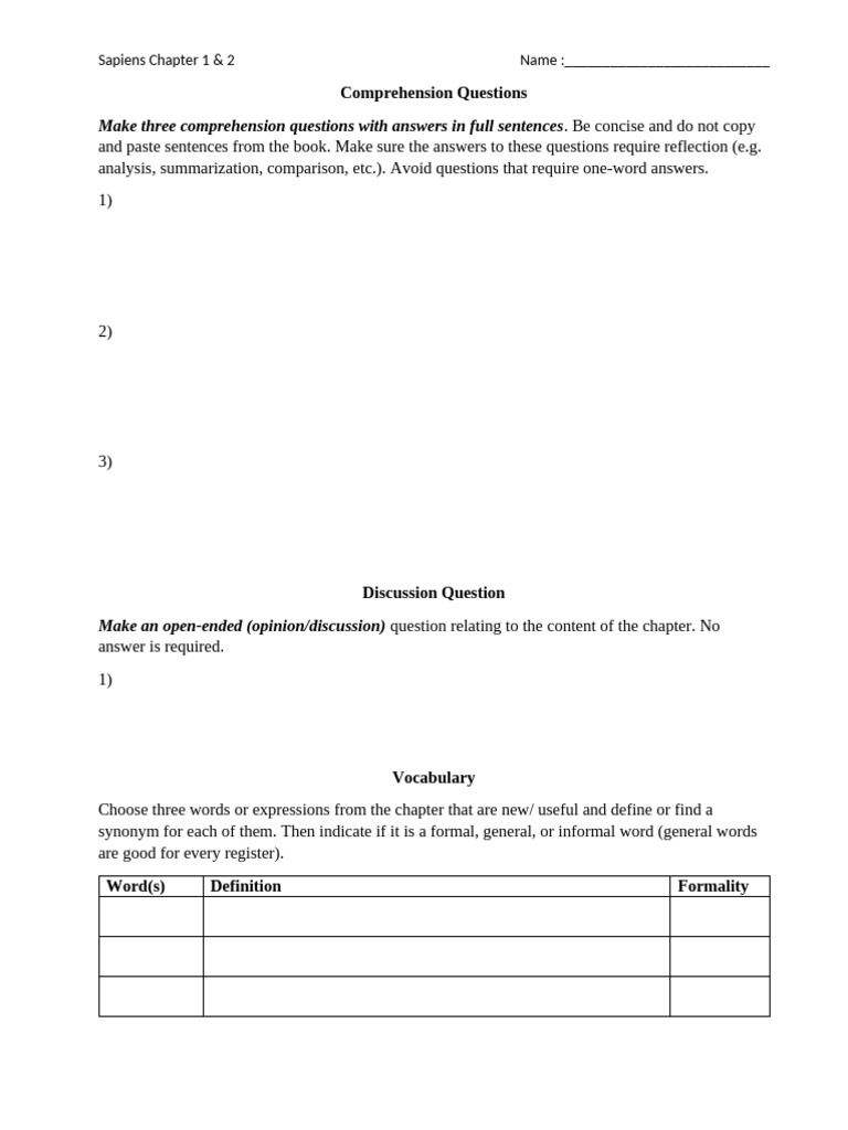 Chapter 1 2 Homework | PDF