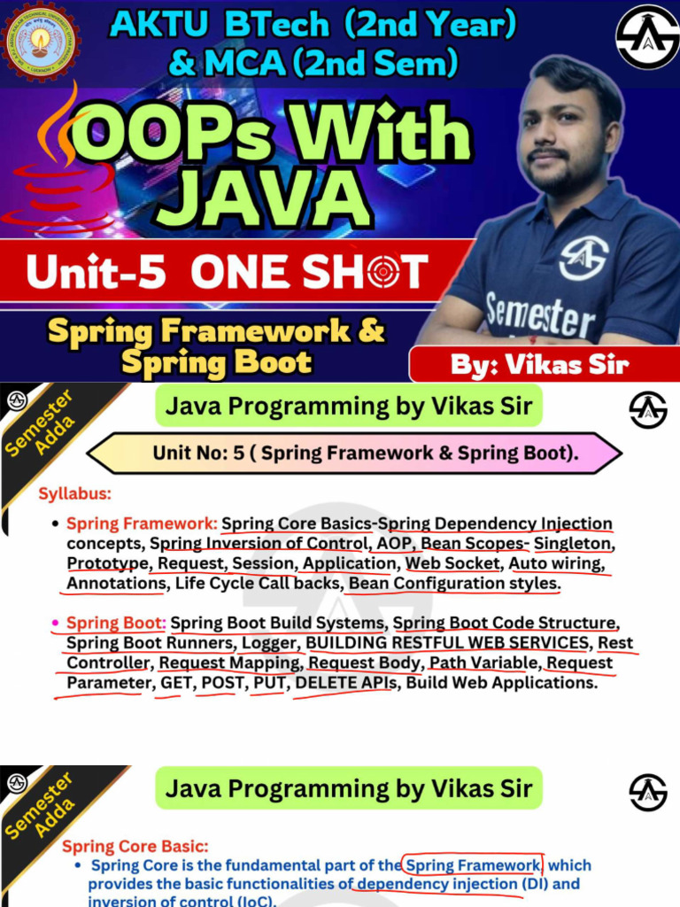 Java Unit-5 One Shot Marathon Notes | PDF