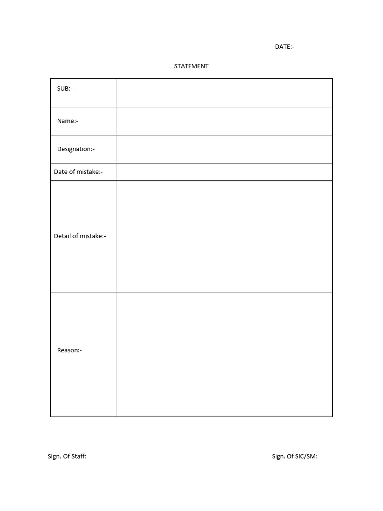 Format of Statement-1 | PDF