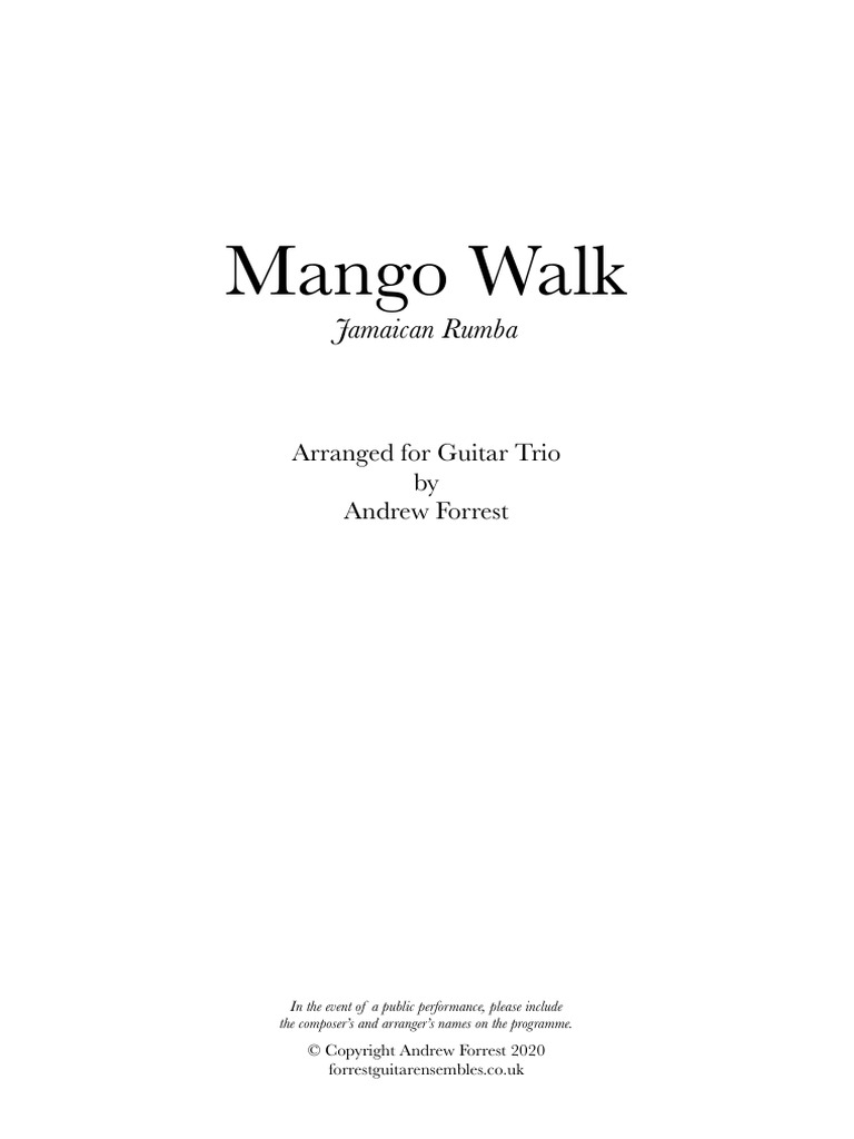 T0063 Mango Walk | PDF