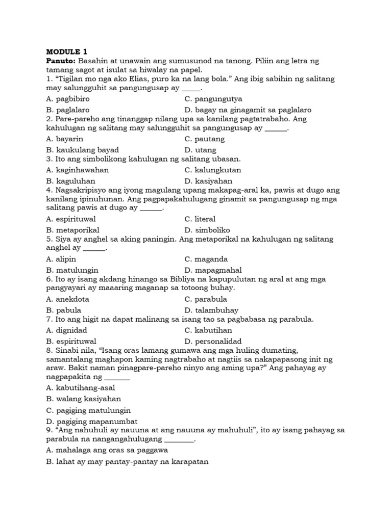 MODULE 12 q3 | PDF