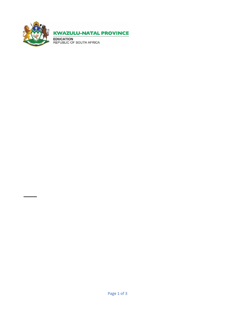 Grade 8 NS Term 1 2023 Marking Guideline 2 | PDF | Biology