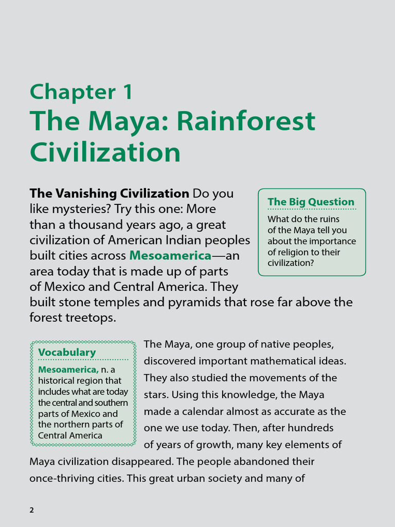 CH 1 and 2 Maya | PDF | Maya Civilization | Calendar