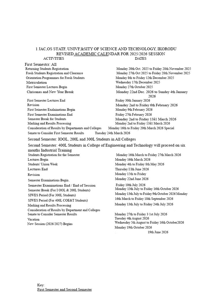 Issue 3 Revised 20252026 Academic Calendar | PDF | Academic Term