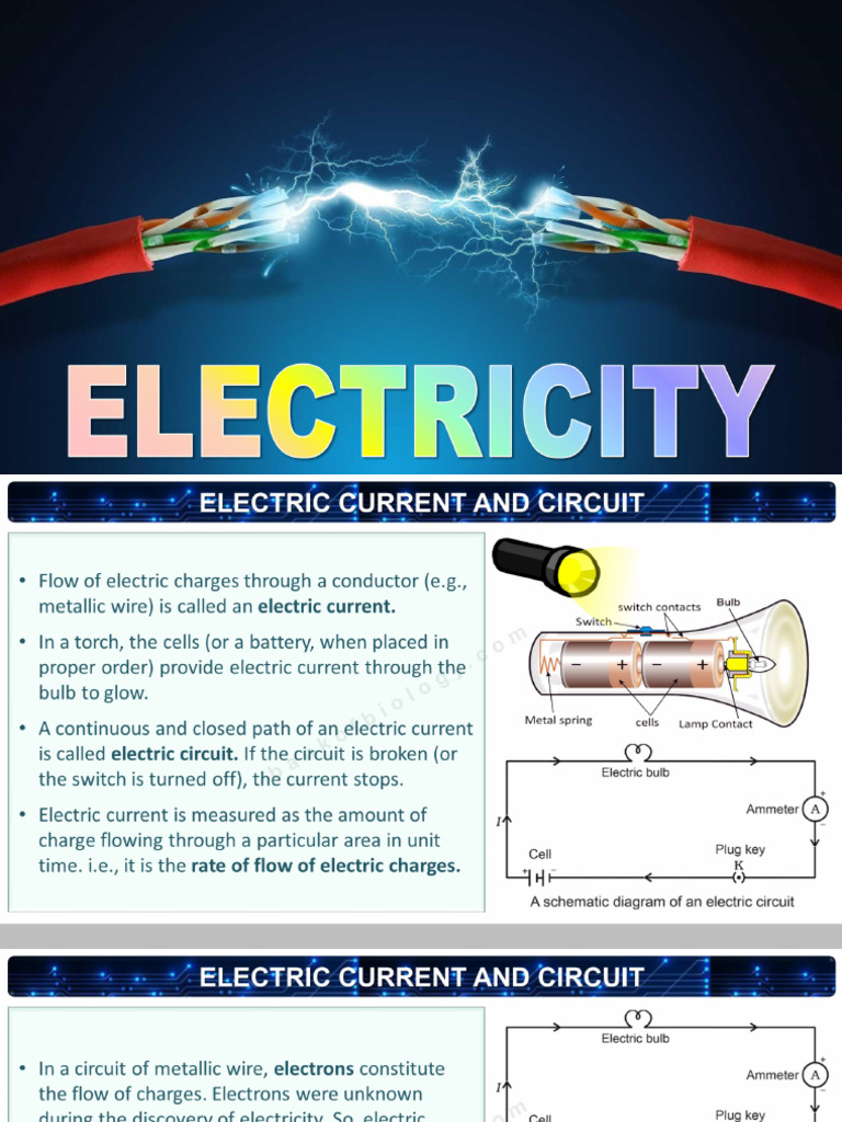 12 Electricity - Class 10 - PDF Slides | PDF