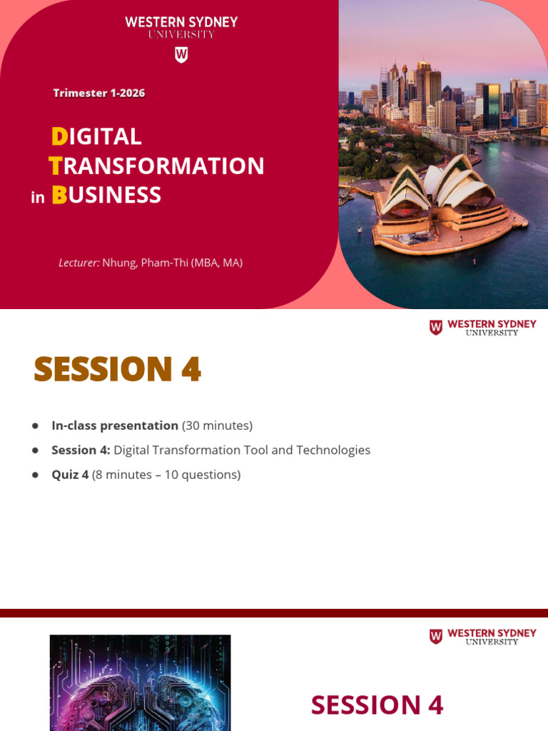 S4 - Digital Transformation Tools and Technologies | PDF | Cloud ...
