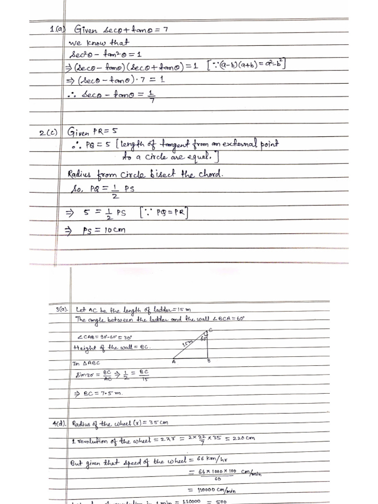 Sample Paper 3 Explanations | PDF