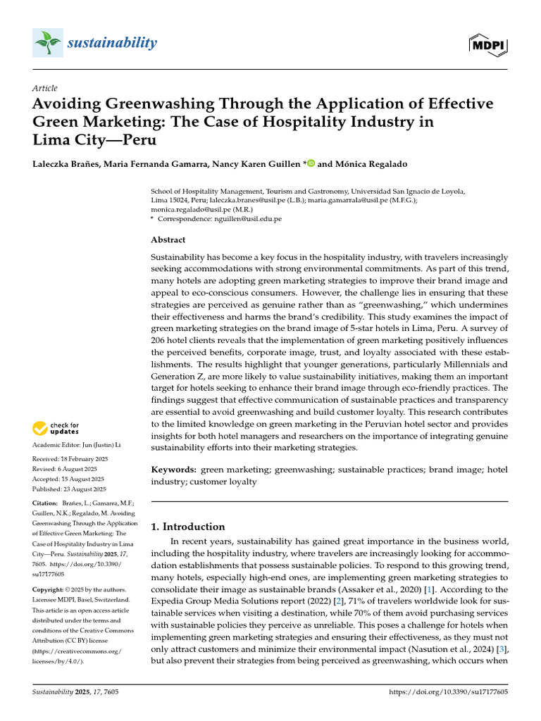 Avoiding Greenwashing Through The Application of E | PDF | Brand ...