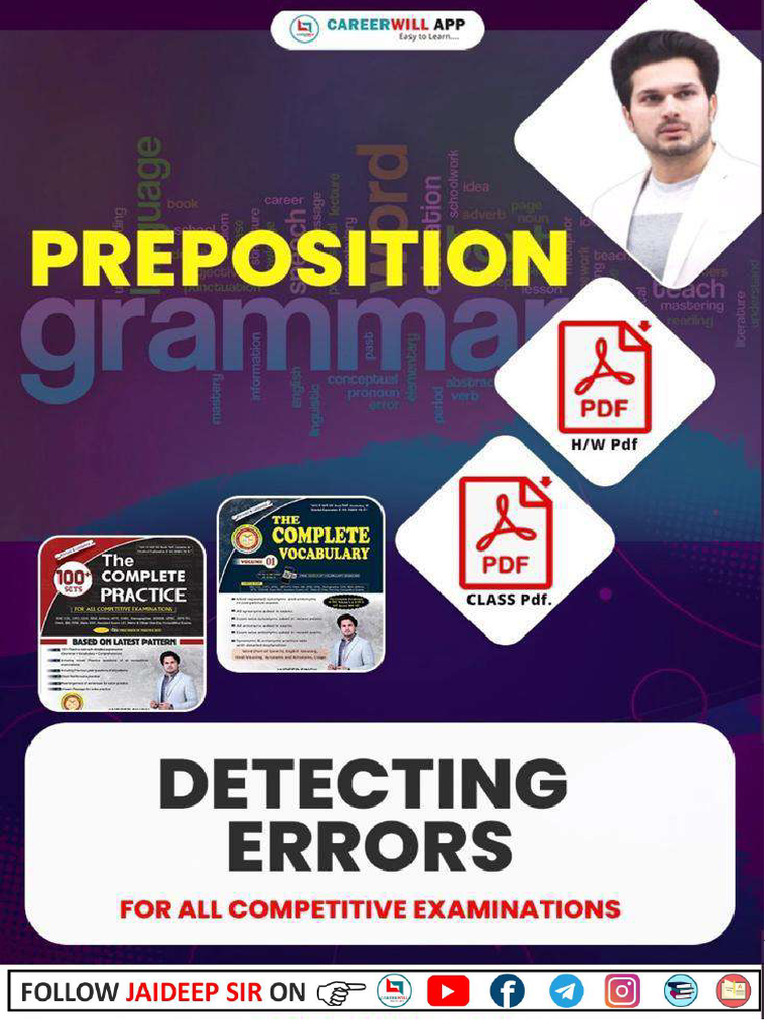 Preposition Detecting Errors 459130 Crwill | PDF