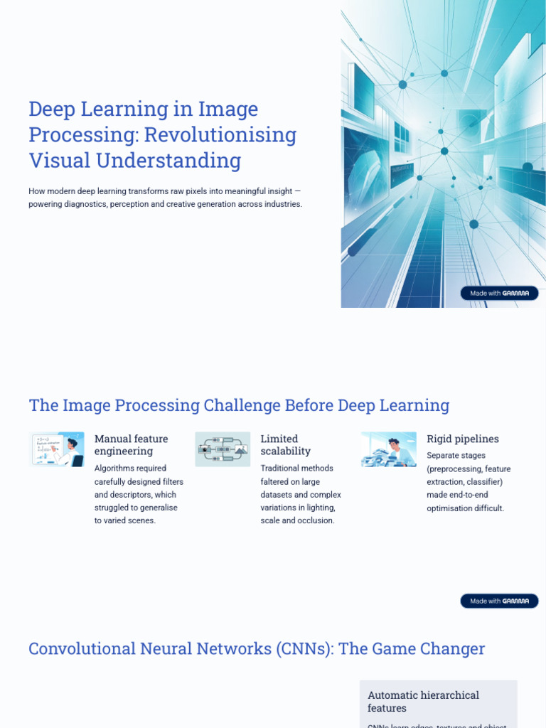 Deep Learning in Image Processing Revolutionising Visual Understanding ...