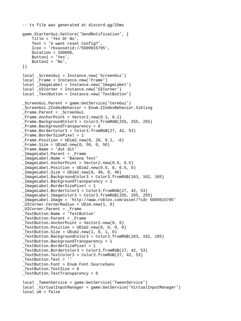 Banan Hub Open Source - Lua | PDF