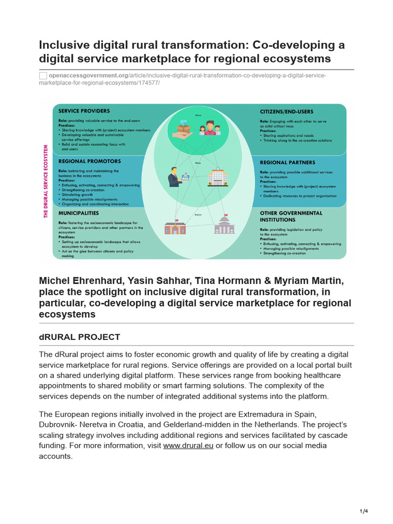 Case Study Inclusive Digital Rural Transformation | PDF | Goal Setting ...