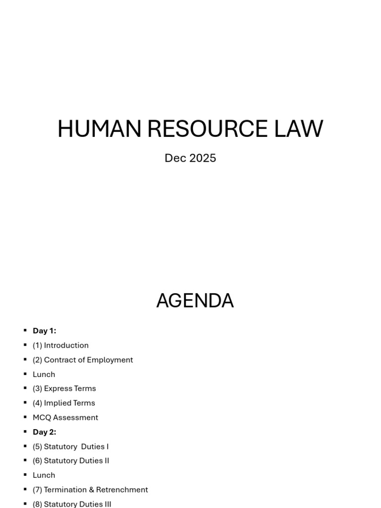 Day 1 PPT Slides-20251126 | PDF | Employment | Mediation