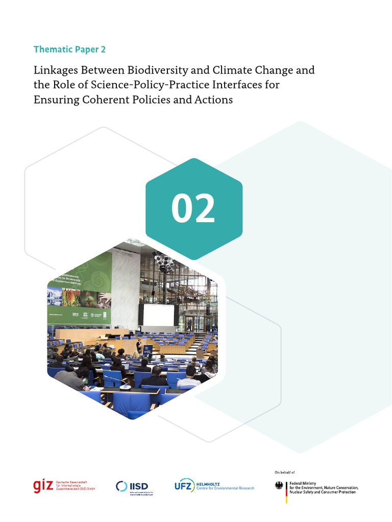 Thematic Paper 2 Linkages Between Biodiversity and Climate Change and ...