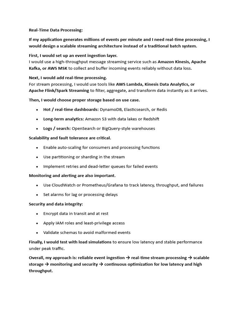 Real-Time Data Processing | PDF