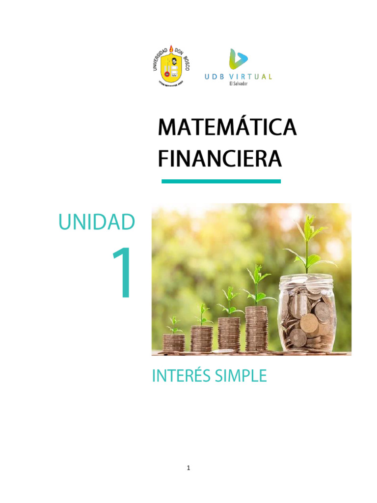 UIA1 - Matematicas Financieras - Modulo 1 | PDF | Interés | Dinero