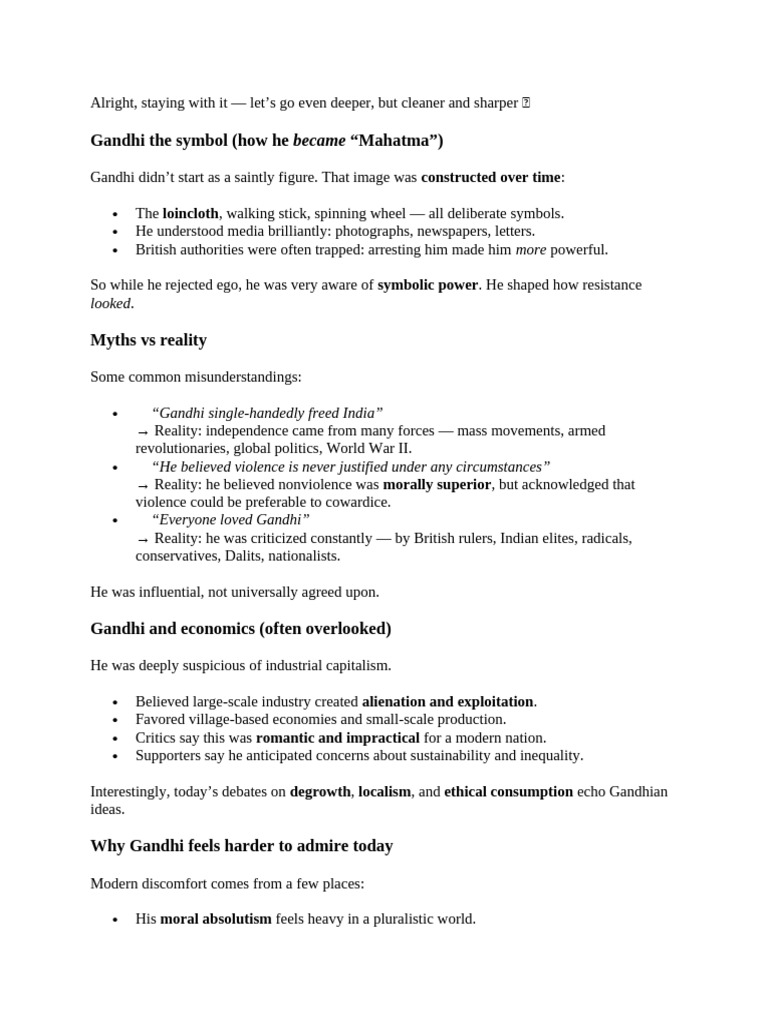 e1 | PDF | Mahatma Gandhi | Nonviolence