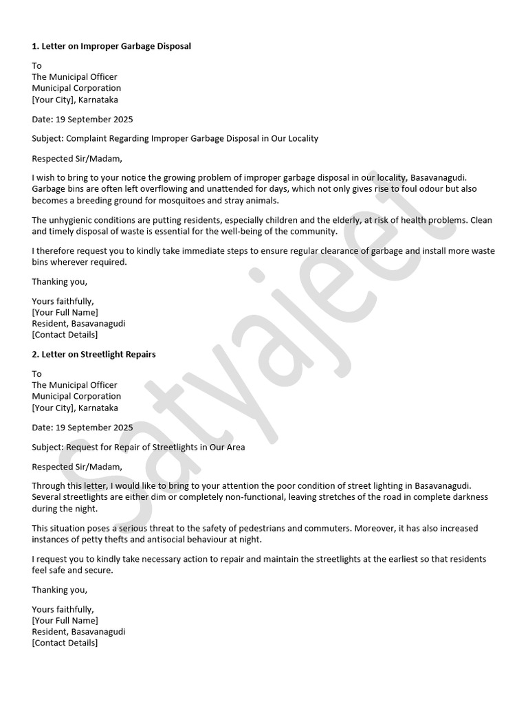 Letter Writing | PDF | Storm Drain