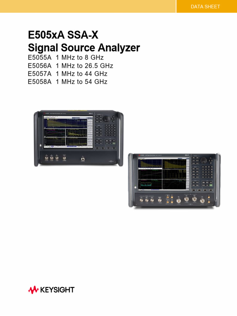 E5055A SSA X Signal Source Analyzer | PDF | Hertz | Calibration