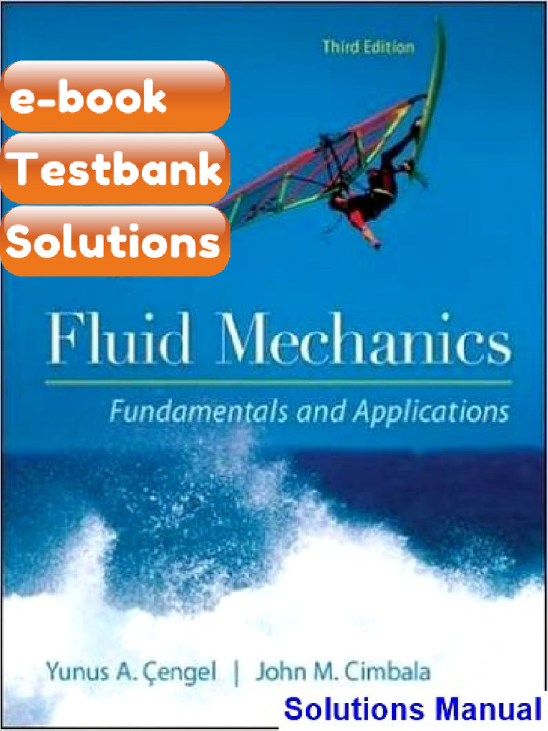 Testbank Fluid Mechanics Fundamentals and Applications 3rd Edition ...